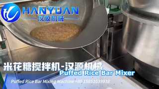 Puffed Rice Candy Bar Mixing Machine